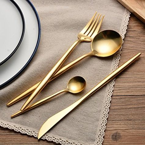 Gold Utensils, Party Cutlery, Gold Cutlery Set, Gold Silverware, Stainless Steel Silverware, Gold Cutlery, Gold Flatware, Cutlery Sets, Stainless Steel Cutlery