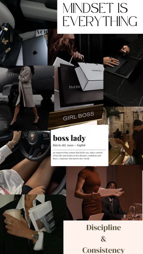 Mood board for CEO Feminine Ceo Aesthetic, Women In Leadership Aesthetic, My Own Boss Aesthetic, Ceo Lady Aesthetic, Girl Boss Mood Board, Ceo Vision Board, Female Ceo Aesthetic, Ceo Aesthetic Woman, Boss Woman Aesthetic