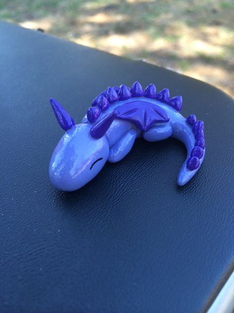 Different Dragons, Polymer Dragon, Polymer Clay Magnet, Dragon Family, Tiny Dragon, Polymer Clay Dragon, Clay Magnets, Purple Dragon, Clay Dragon