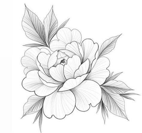 #tattoo, #tattoos, #inked, #tattooart, #tattooedwomen, #tattooedguys, #tattooinspiration, #tattooideas, #tattooworldwide, #tattoosociety, #InkLaughs, and #TattooFails​ Peony Flower Drawing, Geometric Tattoo Hand, Rose Drawing Tattoo, Bauch Tattoos, Family Tattoo Designs, Muster Tattoos, Chest Piece Tattoos, Getting A Tattoo, Flower Outline