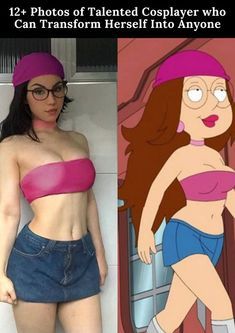 Meg Cosplay, Meg Griffin, Female Cartoon Characters, Female Cartoon, 만화 캐릭터, Best Cosplay, Cosplay Outfits, A Cartoon, Cartoon Character