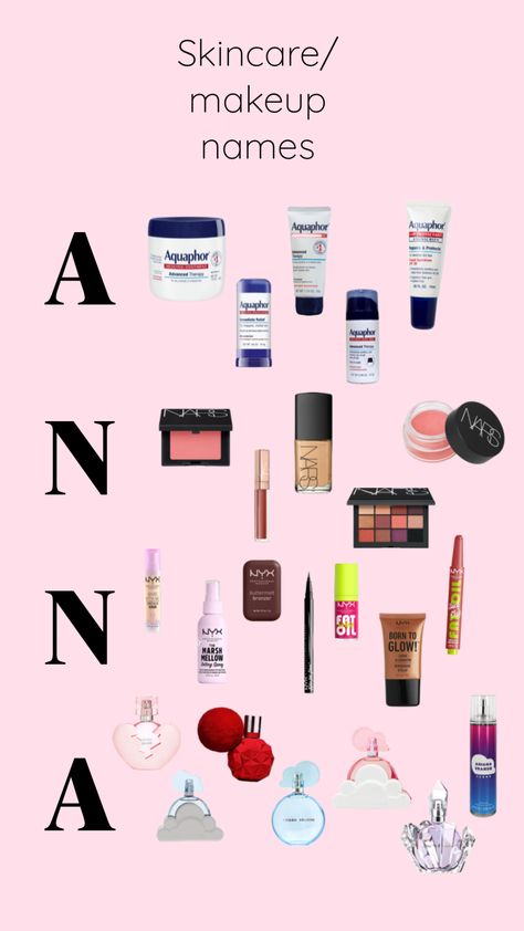 Pleaseeeeeeee let me know some more names to do I need ideas💕 #f4f #names #skincare #makeup #ideasplz #abcskincare Nyx Born To Glow, Makeup Names, Skincare Makeup, Bronzer, Let Me Know, Ariana Grande, Let Me, Skin Care, Let It Be