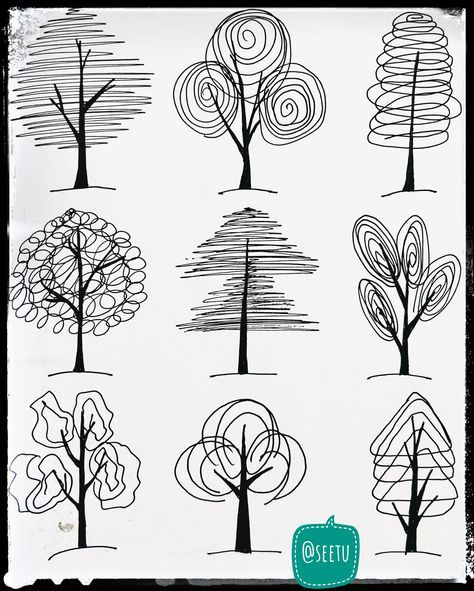 Mail - Christie and Hank Norton - Outlook Tree Doodle Drawing, Doddleoddle Art, Doodle Trees, Tree Doodles, Nature Doodles, Carcase Iphone, Tree Doodle, Arte Doodle, Zen Doodle Art