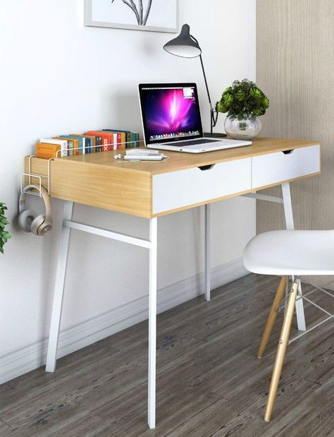 Lifewit Computer Desk PC Laptop Desk, Large Study Table, Modern Simple Writing Table for Home Trendy Desks, Desk Pc, Study Table Designs, Study Room Design, Laptop Desk, Writing Table, Table Modern, Elegant Furniture, Household Furniture