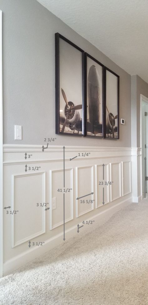 Wainscoting Interior Design, Crown Molding On Walls Bedrooms, Wainscoting Ideas Great Room, Beaded Recessed Panel Wainscoting, Dining Room Wainscot, Trim Above Fireplace Mantle, Half Wall Wainscoting Bedroom, Waterproof Wainscoting Bathroom, Picute Frame Wall