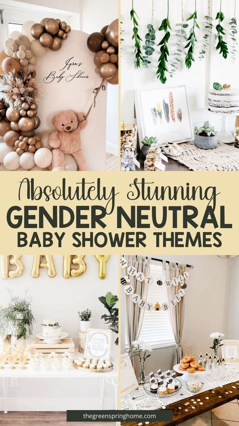 Non Themed Baby Shower Ideas, Baby Shower Decor Ideas Neutral, Baby Shower Decor Gender Neutral, Organic Baby Shower Ideas, April Shower Baby Shower Theme, Spring Gender Neutral Baby Shower Ideas, Boy Themes Baby Shower Ideas, Gender Neutral Shower Theme, Subtle Baby Shower Theme