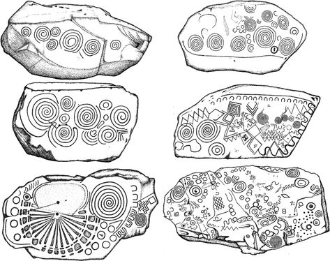 The 'Meaning' of Symbols - Motifs & the Human Nervous System Neolithic Art, Human Nervous System, Ancient Ireland, Symbol Tattoo, Geometric Symbols, Art Sacre, Prehistoric Art, Art Ancien, Have Inspiration