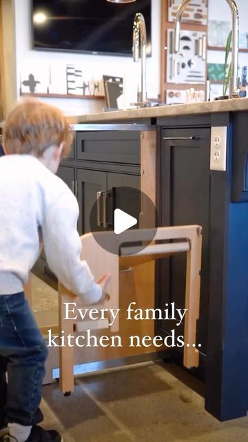 Art & Architecture on Instagram: "Every family kitchen needs a little hidden step ladder for those special helpers by @arcadiakitchenandbath.  #kitchendesign #kitchendecor #kitchendetails #kitchendesigns #kitchen #ladder #kitchenladder #interior #interiordesign #architecture #architecturedetail #architecturedesign #architects_need" Ladder In Kitchen, Ladder For Kitchen, Hidden Kitchen Storage, Kitchen Step Ladder, Stairs In Kitchen, Kitchen Ladder, Modern Cupboard, Modern Cupboard Design, Hidden Kitchen