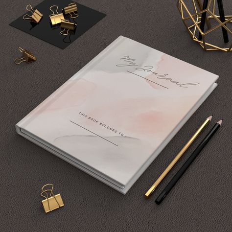 "Elevate your writing experience with our Stylish Matte Hardcover Journal. Perfect for journaling enthusiasts, this elegant notebook measures 5.75\" x 8\" and is equipped with 150 lined pages (75 sheets), offering ample space for your thoughts, notes, and reflections. The journal boasts a full wraparound print on the covers, lending it a distinctive and sophisticated look. Finished with a matte laminate coating, it exudes style and durability, ensuring your journal stays pristine over time. Than Journal Page Design, Elegant Journal, Elegant Notebook, Editable Birthday Cards, Cover Ideas, Wedding Invitations Diy, Planner Design, The Journal, Lined Page