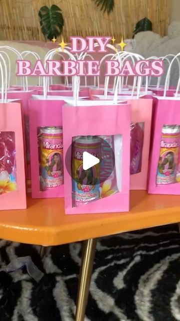 40th Barbie Party, Barbie Themed Centerpieces, Dollar Tree Barbie Diy, Barbie Birthday Party Ideas Decoration Diy, Barbie Themed Food Ideas, Barbie Trunk Or Treat Ideas, Barbie Treats Party Ideas, Diy Barbie Birthday Party Ideas, Sweet 16 Activities