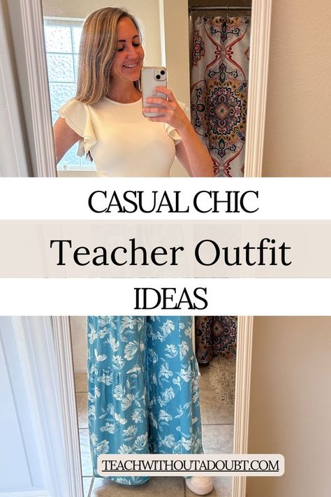 The right clothing can make all the difference in how you feel while managing the classroom. As a teacher myself I know how important it is to feel professional, yet comfortable in the classroom. These 3 looks are extremely comfortable, stylish, and easy to recreate. If you are anything like me, you want to look chic without breaking the bank! Modern Teacher Outfits, Comfy Teacher Outfits, Easy Teacher Outfits, Fall Fashion Teacher, Simple Teacher Outfits, Outfit For Teachers, Spring Fashion Outfits Casual, Casual Teacher Outfit, Office Wear Women Work Outfits