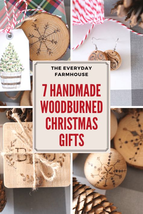 7 Wood Burned Gifts You Can Make - The Everyday Farmhouse Beginner Wood Burning Projects, Wood Burned Gifts, Beginner Wood Burning, Wood Burn Designs, Woodburning Projects, Woodworking Inspiration, Wood Burning Crafts, Wood Shop Projects, Wood Burning Patterns