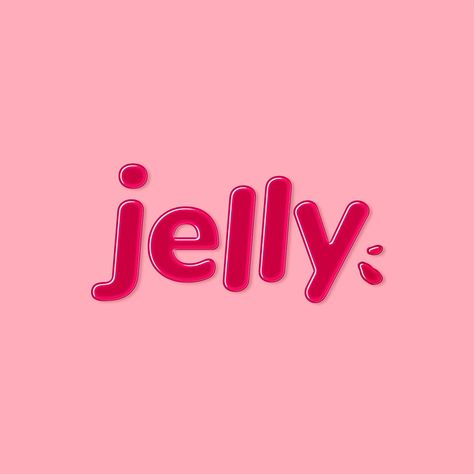 Jelly embossed jelly word typography | free image by rawpixel.com / Aum Jelly Typography, Jelly Logo Design, Cake Graphic Design, Jello Gummies, Sweet Typography, Jelly Store, Jelly Design, Word Typography, Ice Cream Logo