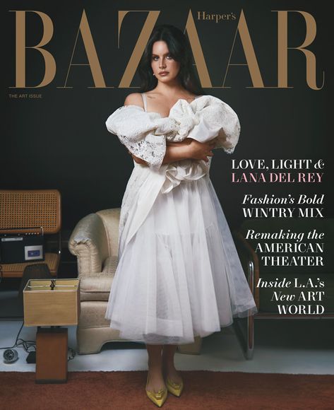 Lana Del Rey Covers HARPER'S BAZAAR 'Art' Issue Harpers Bazaar Magazine, Lana Rey, Elizabeth Grant, Good For Her, Lana Del Ray, December 2023, January 2024, Harper’s Bazaar, Beauty Editorial