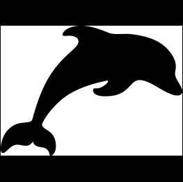 Dolphin Silhouette Silhouette Art Ideas Stencil, Sea Animal Stencils, Animal Sillouttes Drawings, Ocean Animal Silhouette, Silhouette Of Animals, Sea Creature Silhouettes, Silowets Silhouettes, Sea Life Silhouette, Simple Silouhette