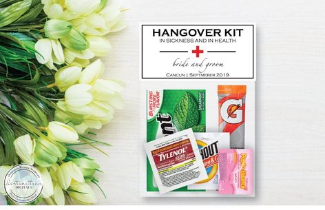 Wedding Hangover Kit, Wedding Hotel Bags, Destination Wedding Itinerary, Hangover Kit Wedding, Wedding Survival Kits, Wedding Welcome Letters, Hangover Recovery Kit, Wedding Guest Bags, Hangover Kit Bags