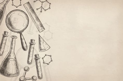 Vintage science education background Fre... | Free Vector #Freepik #freevector #background #vintage #design #education Education Background, Mẫu Power Point, Wallpaper Powerpoint, Chemistry Projects, Chemistry Art, Background Ppt, مشروعات العلوم, Science Background, Vintage Science