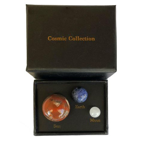 Cosmic Collection Gemstones Poppy Jasper, Sun And Earth, Astronomy Gift, Science Gifts, Blue Sodalite, Gifted Education, Black Gift Boxes, Minerals And Gemstones, Rock Crystal