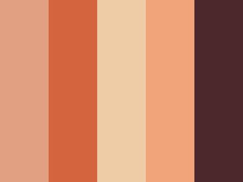 Burnt Peach Color, Burnt Orange Pallet, Rusty Orange Color Palette, Rusty Color Palette, Orange Color Palettes, Hex Color Palette, Color Palette Challenge, Color Schemes Colour Palettes, Color Palette Pink