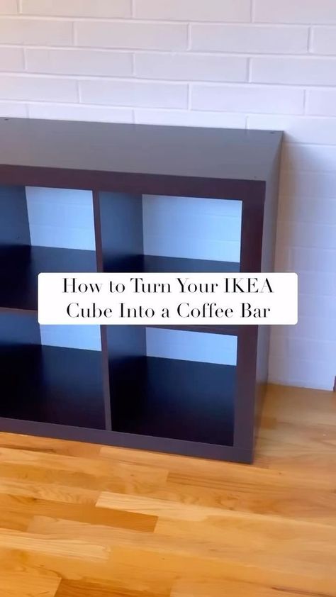 IKEA Hacks & Ideas on Reels | ikeahacksandideas · Original audio Kaffe Bar, Ikea Cubes, Ikea Hacks Ideas, Diy Coffee Bar, Ikea Decor, Ikea Hack Ideas, Diy Dollhouse Furniture Easy, Coffee Bar Home, Diy Play Kitchen