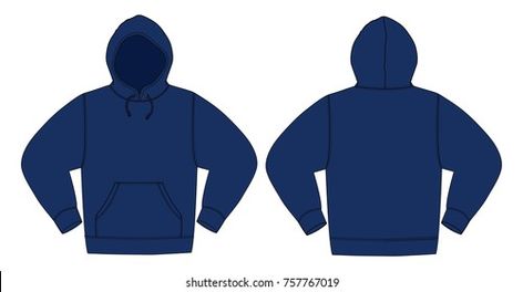 Hoodie Vector, Hoodie Template, About Blank, Navy Blue Hoodie, Shirt Drawing, Hoodie Mockup, Clothing Mockup, Graphic Design Tips, Blue Hoodie