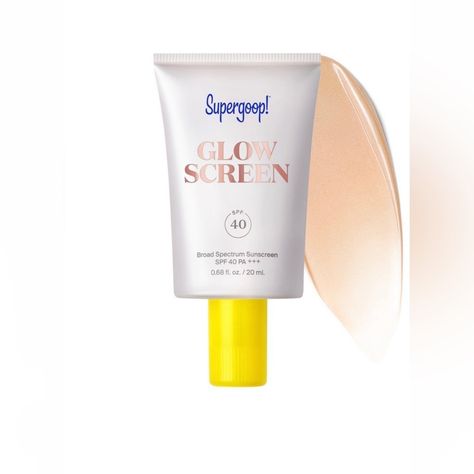 Mini Glowscreen Sunscreen Spf 40 With Hyaluronic Acid + Niacinamide In Shade Sunrise 20ml Mini Size Great For Travel New Never Been Used /Opened Sunscreen Oil, Tinted Spf, Best Sunscreens, Suncare, Body Sunscreen, Summer Skincare, Mineral Sunscreen, Broad Spectrum Sunscreen, Cc Cream