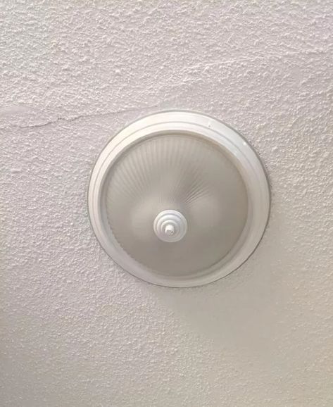 Ceiling Light Update DIY Every Renter Will Be Glad To Know | Hometalk Diy Flush Mount Ceiling Light Cover, Rental Friendly Lighting Upgrades, Renter Friendly Lighting Upgrades, Diy Flush Mount Light Makeover, Renter Friendly Light Fixtures, Diy Ceiling Light Cover, Cover Ugly Light Fixture, Florescent Light Cover, Change Light Fixture