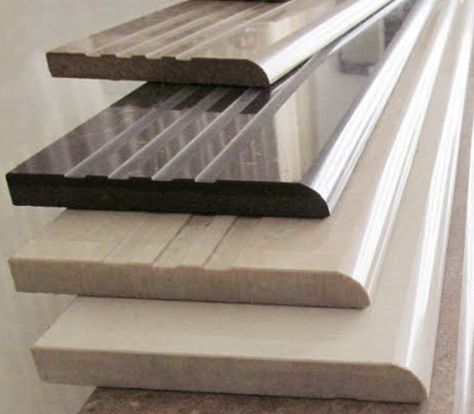 Nosing For Stairs, Granite For Stairs, Steps Granite Design, Granite And Tiles Stairs, Stairs Granite Design Modern, Stair Granite Molding Design, Stairs Wall Design, Stairs Tiles Design, Granite Stairs