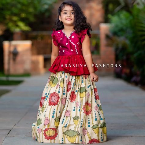 Anasuya fashionn (@anasuyafashionn) • Instagram photos and videos Kids Blouse Designs Indian, Lehenga Blouse Designs For Kids, Kids Blouse Designs For Lehanga, Kids Lehenga Blouse Designs, Lehenga Designs For Kids, Kids Lehanga Design, Lehenga For Kids, Indian Dresses For Kids