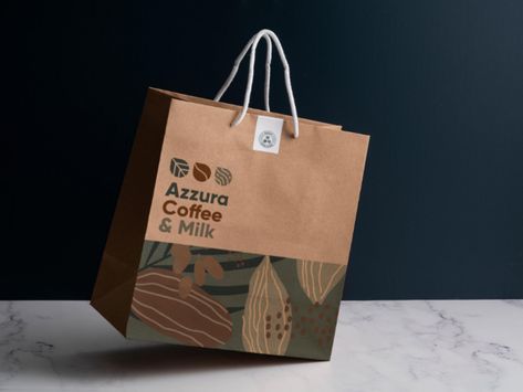 Paper Bag Design Packaging, Paper Bag Design Branding, Paper Bag Branding, Food Bag Design, Packaging Bag Design, Carry Bag Design, Shopping Bag Illustration, Bag Packaging Design, Bakery Paper