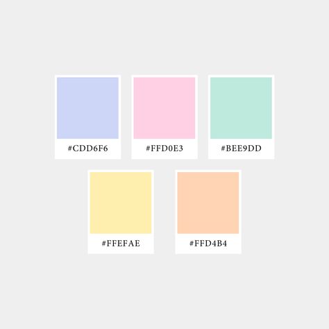 Paleta de colores para marca Kafuné Color Coding Notes, Pastel Birthday, Hex Color Palette, Color Schemes Colour Palettes, Hex Codes, Hex Color Codes, Pastel Colour Palette, Brand Color Palette, Bright Pastels