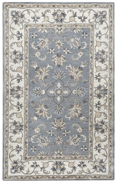 Valintino VN9658 Gray Rug Carpet Blue, India Rug, Rug Direct, Buy Rugs, Round Area Rugs, Dining Room Rug, Perfect Rug, Ivory Rug, Shabby Chic Style