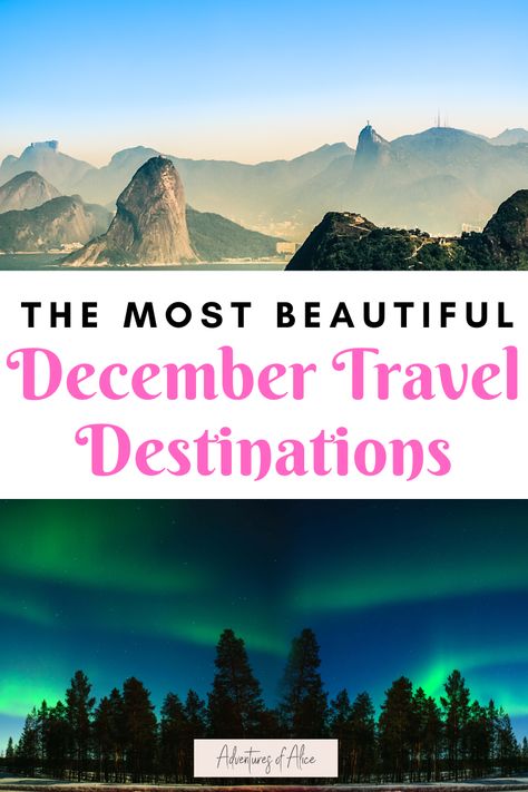 Best December Vacations, December Travel Destinations, Places To Travel In December, Travel In December, Places To Visit In December, Europe In December, Winter Weekend Getaway, December Travel, Best Winter Vacations