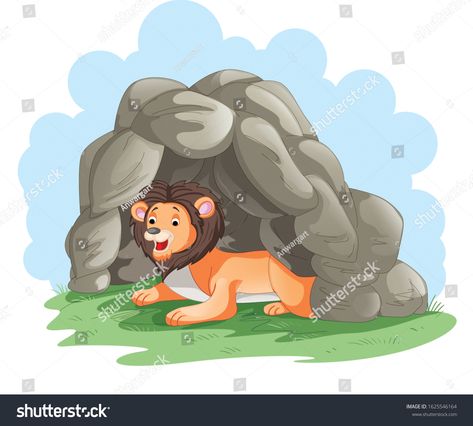 Lion Sitting, Find Illustration, Lion And The Mouse, Lions Den, Lion Vector, Books Art, School Books, Home Pictures, Bag Design