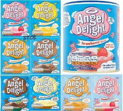 Angel Delight Dessert Mix - Strawberry Banana Butterscotch White Chocolate Mint | eBay Puddings Dessert, Banana Butterscotch, Dessert Mix, Delight Dessert, Angel Delight, 2000s Baby, Pastel Bedroom, Kawaii School, Kawaii School Supplies