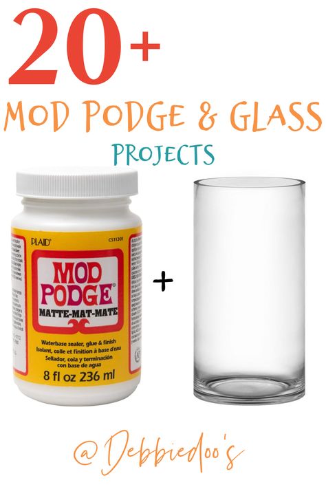 Mod Podge And Acrylic Paint, Mod Podge Gift Ideas, Mod Podge Wine Glasses, Mod Podge On Windows, How To Use Mod Podge On Glass Mason Jars, Mod Podge Vase Ideas, Modge Podge Vases Tissue Paper, Mod Podge Pictures On Glass Diy, Glass Bowl Makeover