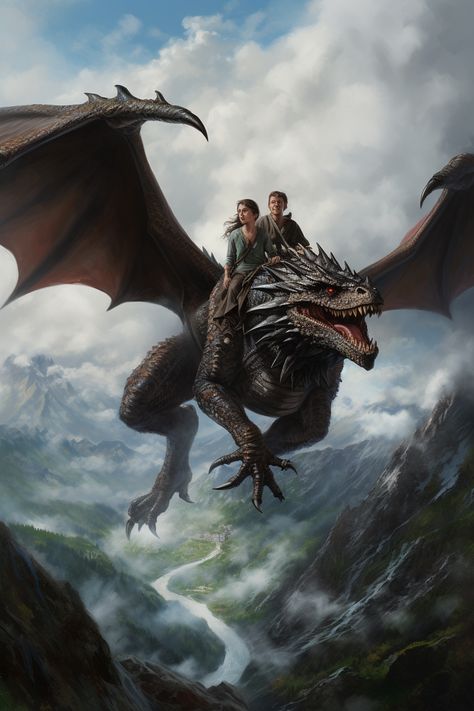 Medieval Fantasy Couple Art, Fantasy Couple Romantic, Dragon Companion, Friendly Dragon, Fantasy Romance Art, Art Niche, Medieval Dragon, Couple Romantic, Fantasy Couples