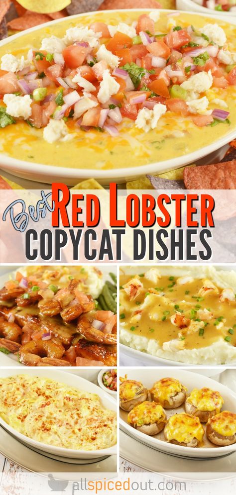 The Best Easy Red Lobster Copycat Recipes - All Spiced Out Red Lobster Lobster Tail Recipes, Red Lobster Walts Favorite Shrimp Recipe, Red Lobster Lobster Mashed Potatoes, Lobster Mashed Potatoes Recipe, Red Lobster Bar Harbor Bake Recipe, Red Lobster Copycat Recipes, Red Lobster Mashed Potatoes, Red Lobster Coleslaw Recipe, Red Lobster Salmon New Orleans Recipe