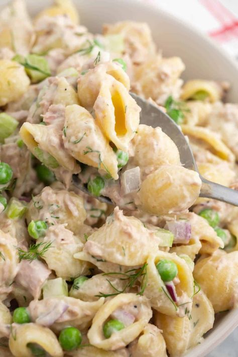 Canned Tuna Orzo, Orzo Salads, Tuna Fresh, Tuna Salads, Tuna Pasta Salad Recipes, Mediterranean Tuna, Tuna Pasta Salad, Greek Yogurt Dressing, Keto Salads