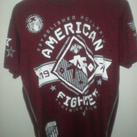 Brand New American Fighter Shirt The Width Across The Back Shoulder To Shoulder Measures 20" The Length Down The Middle Of The Back Is 29" American Fighter Shirts, American Fighter, Back Shoulder, American Shirts, Branded T Shirts, The Middle, Buckle, Man Shop, Brand New