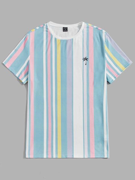 Canary Houze · Products · Men's Graphic Tee: Stay Cool and Stylish All Summer Long! · Shopify Trendy Graphic Design, Shirt Packaging, Casual Summer Tops, Mens Stripes, Tee Shirt Homme, Men Tops, Jesus Shirts, Clothing Styles, Mens Clothing