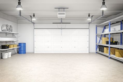 Rinnovo Garage, Rifacimento Garage, Garage Flooring Options, Casa Garage, Garage Floor Paint, Building A Garage, Residential Garage, Garage Door Installation, Garage Remodel