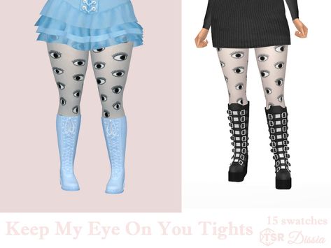 The Sims Resource - Keep My Eye On You Tights Sims 4 Junji Ito, Sims 4 Cc Weird Core, Sims 4 Frankenstein Cc, Sims 4 Star Cc, Whimsigoth Sims 4 Cc, Sims 4 Alternative, Sims 4 Tights, Sims 4 Horror Cc, Sims 4 Cc Alternative Clothes