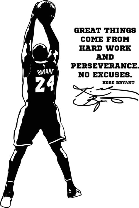 Kobe Bryant, NBA, Michael Jordan Inspirational basketball quote, decal, sticker, vinyl, wall, home, bathroom, school, office decor. Decal measures 49.5 tall x 33 wide, but if you need a different size, please message me for a bid. Will be sent in panels. Instructions will be messaged to you:) We also love special orders, if you have an image in mind or just want one of ours tweaked, let us know and we will do our best to accommodate you. Kobe Bryant Door Decoration, Quotes From Basketball Players, Giannis Antetokounmpo Quotes, Kobe Quotes Motivation, Good Sports Quotes, Inspirational Quotes Basketball, Basketball Mentality, Quotes For Back To School, Love And Basketball Quotes