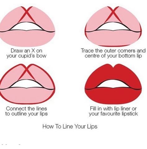 How to line your lips tips ✔️ repost @bretmansvanity Fuller Lips Makeup, Fuller Lips Naturally, Basic Makeup Tutorial, Makeup Charts, Lip Tips, Party Make-up, Lipstick Hacks, Lipstick For Fair Skin, Flot Makeup