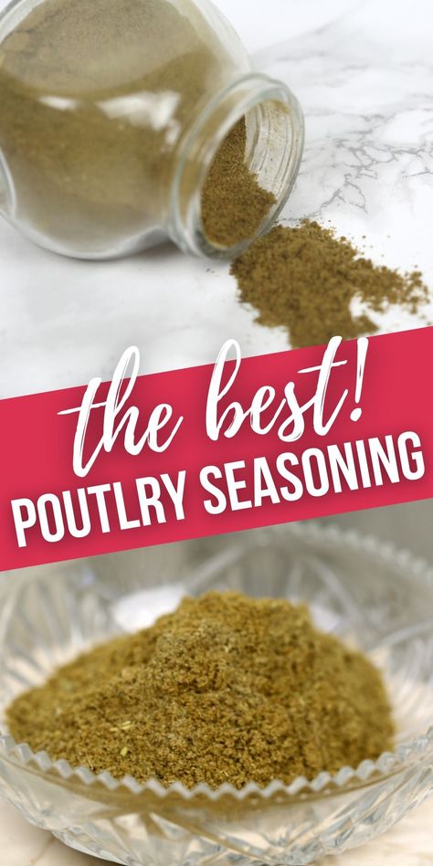 What Is In Poultry Seasoning, Diy Poultry Seasoning, How To Make Poultry Seasoning, Chicken Boullion Recipe, Diy Poultry Seasoning Recipe, Poultry Seasoning Recipe Simple, Homemade Poultry Seasoning, Poultry Seasoning Substitute, Boullion Recipe