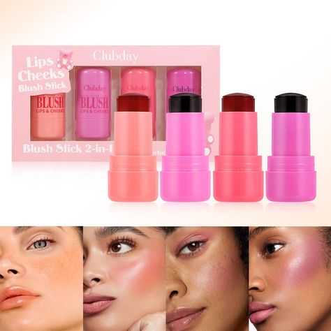 PRICES MAY VARY. Makeup cooling water jelly tint texture delivers a sheer, buildable watercolor finish that’s quick to apply and stays put when it dries. Jelly tint blush is a long-lasting lip and cheek stain with a hydrating jelly texture to give your skin a cool, refreshing feeling. With a hydrating, bouncy jelly texture that glides on for a sheer, buildable burst of color. Makes easy to blend,light-as-air layering,perfectly fits the skin tightly, uniform color rendering create a natural makeu Jelly Blush, Milk Jelly, Jelly Tint, Cheek Makeup, Blush Stick, Lipgloss Lips, Cheek Stain, Different Skin Tones, Skin Care Gifts