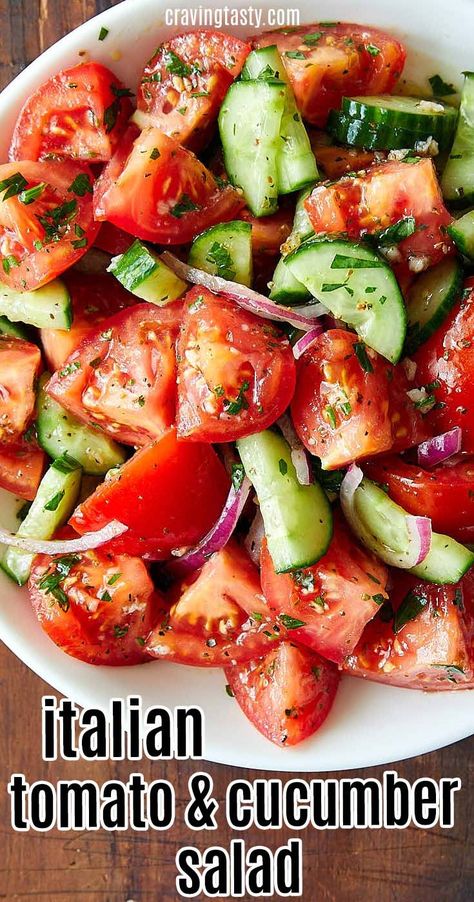 Poolside Lunch, Tomato And Cucumber Salad, Cucumber And Tomato Salad, Tomato Cucumber Salad, Tomato And Cucumber, Cucumber And Tomato, Pasta Vegetariana, Cucumber Salad Recipe, Tomato Salad Recipes