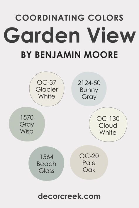 Coordinating Colors of Garden View 616 Gray Wisp, Foyer Colors, Pale Oak, Cedar Grove, Pallet Painting, Cool Undertones, Cloud White, Trim Color, Kitchen Colors