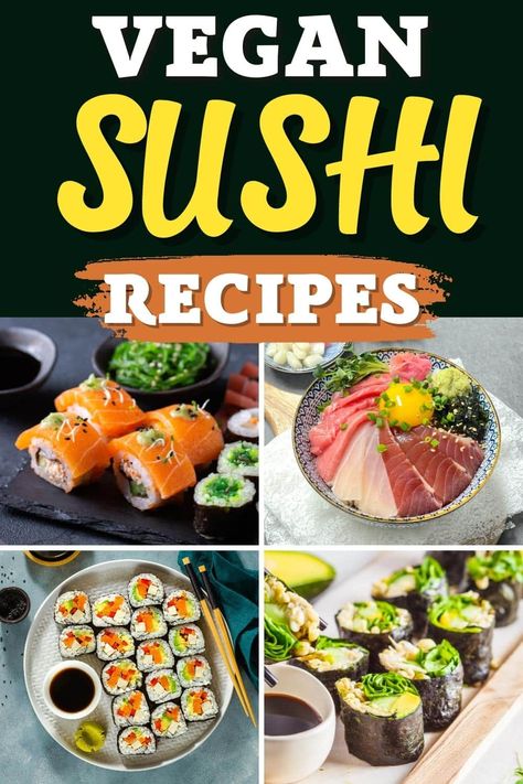 Vegan Sushi Recipes, Homemade Dinner Ideas, Resep Sushi, Rice Tofu, Resep Vegan, Dessert Chef, Resep Seafood, Eating Vegan, Vegan Sushi